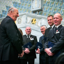 26 November: King Harald attends the presentation of the Medal for Heroism, awarded for heroic rescue during the terrorist attacks 22 July 2011 (Photo: Heiko Junge / NTB scanpix)